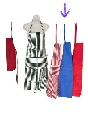 Kitchen & Craft Bib Apron, SOLID BLUE, Never Worn
